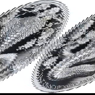 2025 Pitcairn Islands 2oz Silver $5 Proof Lunar Snake Coin: 2025 Pitcairn Islands 2oz Silver $5 Proof Lunar Snake Coin This stunning 2025 Pitcairn Islands 2 Ounce Silver $5 Proof Lunar Snake coin showcases ultra high relief detailing, making it a remarkable pi