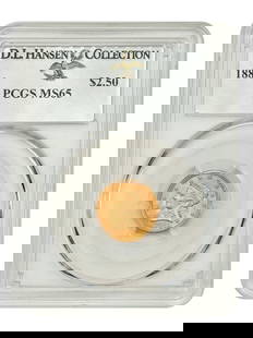 1889 Liberty Head $2.50 Gold Coin PCGS MS65 Gem Uncirculated: 1889 Liberty Head $2.50 Gold Coin PCGS MS65 Gem Uncirculated This 1889 Liberty Head $2.50 gold coin is certified by PCGS with a grade of MS65, making it an exceptional uncirculated piece. With a low m