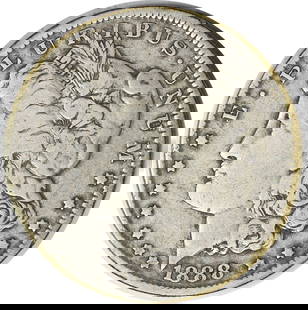 1888-O Morgan Silver Dollar F Uncertified New Orleans Coin: 1888-O Morgan Silver Dollar F Uncertified New Orleans Coin This 1888-O Morgan Silver Dollar features a beautiful design by George T. Morgan and showcases the iconic imagery associated with this histor