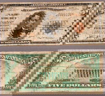 1929 T-1 $5 National Bank Note Sharon PA Ch #8764 Uncertified: 1929 T-1 $5 National Bank Note Sharon PA Ch #8764 Uncertified This is a $5 National Bank Note from Sharon, PA, issued in 1929 (Type T-1). The note is classified as Very Good condition, indicating it h