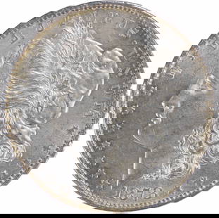 1878 Morgan Silver Dollar Reverse of 1879 Choice BU Uncertified: 1878 Morgan Silver Dollar Reverse of 1879 Choice BU Uncertified This 1878 Morgan Silver Dollar features the reverse design of 1879 and is classified as Choice BU, indicating it is uncirculated. The