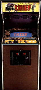 Rare 1981 Pacific Novelty Thief Arcade Machine Excellent Condition: Rare 1981 Pacific Novelty Thief Arcade Machine Excellent Condition Step back into the golden age of gaming with this rare 1981 THIEF Arcade Machine from Pacific Novelty. This classic arcade machine is