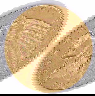 1909 $5 Gold Indian Coin by Bela Lyon Pratt XF Uncertified: 1909 $5 Gold Indian Coin by Bela Lyon Pratt XF Uncertified This 1909 $5 Gold Indian coin features a striking design by Bela Lyon Pratt, showcasing the iconic Indian head. It is composed of 90% gold an
