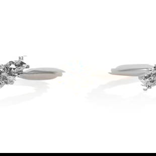 18K White Gold .42ct GIA Certified Diamond Engagement Ring Size 4.25: 18K White Gold .42ct GIA Certified Diamond Engagement Ring Size 4.25 This exquisite 18K White Gold Diamond Wedding Ring features a stunning round brilliant cut diamond, weighing .42 carats. The diamon