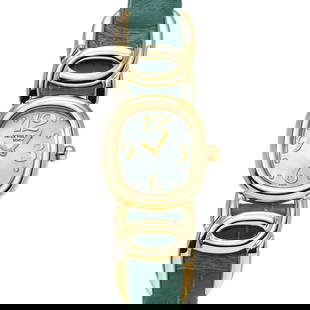 PATEK PHILIPPE Golden Ellipse 4830J Ladies Quartz Watch: PATEK PHILIPPE Golden Ellipse 4830J Ladies Quartz Watch Discover the elegance of the PATEK PHILIPPE Golden Ellipse 4830J Ladies Watch, a luxurious timepiece that effortlessly combines style and sophis