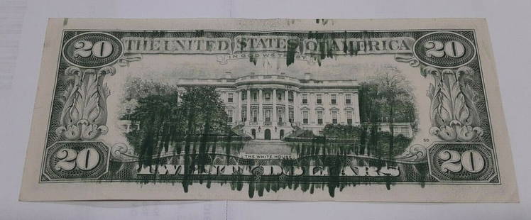 Series 1985 $20 Federal Reserve Note Ink Smear Error NY B-P Block: Series 1985 $20 Federal Reserve Note Ink Smear Error NY B-P Block This Series 1985 $20 Federal Reserve Note features a unique ink smear error, making it a rare collectible for currency enthusiasts. Th