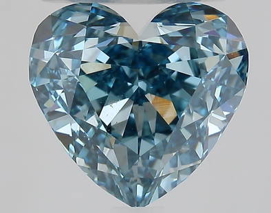 Loose Diamond - HEART 2.74ct Fancy Vivid Blue VS1: Loose Diamond - HEART 2.74ct Fancy Vivid Blue VS1 Source: This is a real non-mined Diamond that has been grown in a lab Shape: HEART Carats: 2.74 Color: Fancy Vivid Blue Certification: IGI Video:
