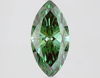 Loose Diamond - MARQUISE 1.58ct Fancy Vivid Green VS1