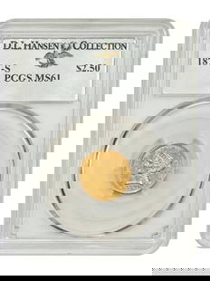 1871-S Liberty Head $2.50 Gold Coin PCGS MS61 Stunning Low Mintage: 1871-S Liberty Head $2.50 Gold Coin PCGS MS61 Stunning Low Mintage This 1871-S $2.50 Liberty Head coin, graded MS61 by PCGS, is a stunning example of a low mintage issue from the San Francisco Mint, w
