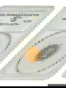 1865 Liberty Head $2.50 Gold Coin PCGS AU58 Top Five Condition: 1865 Liberty Head $2.50 Gold Coin PCGS AU58 Top Five Condition This remarkable 1865 Liberty Head $2.50 gold coin is certified by PCGS with a grade of AU58, making it an exceptional piece for collector