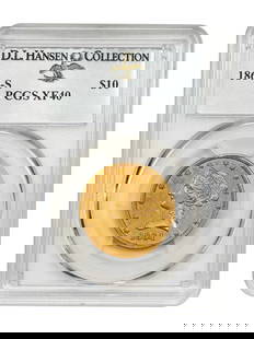1864-S $10 Liberty Head Gold Coin PCGS XF40 Rare Collectible: 1864-S $10 Liberty Head Gold Coin PCGS XF40 Rare Collectible This 1864-S $10 Liberty Head coin is a remarkable collectible for gold specialists and Registry Set collectors. Graded PCGS XF40, this circ