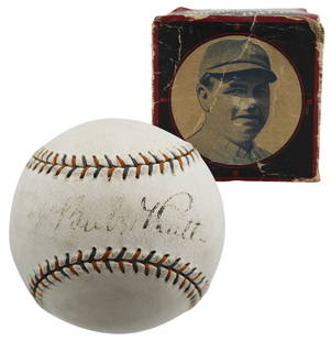 Babe Ruth Autographed Spalding Home Run Special Baseball with Box Beckett COA: Babe Ruth Autographed Spalding Home Run Special Baseball with Box Beckett COA This authentic Spalding Home Run Special Baseball has been personally signed by the legendary Babe Ruth, an iconic player