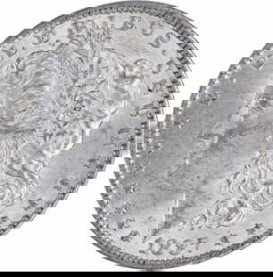 1887-O Morgan Silver Dollar AU Uncertified New Orleans Coin: 1887-O Morgan Silver Dollar AU Uncertified New Orleans Coin This 1887-O Morgan Silver Dollar is a stunning representation of American coinage. It features a design by George T. Morgan and is composed