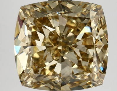 Loose Diamond - CUSHION MODIFIED 3.63ct Fancy Brownish Yellow VS1: Loose Diamond - CUSHION MODIFIED 3.63ct Fancy Brownish Yellow VS1 Source: This is a real non-mined Diamond that has been grown in a lab Shape: CUSHION MODIFIED Carats: 3.63 Color: Fancy Brownish