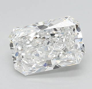 Loose Diamond - RADIANT 2.01ct E VVS1: Loose Diamond - RADIANT 2.01ct E VVS1 Source: This is a real non-mined Diamond that has been grown in a lab Shape: RADIANT Carats: 2.01 Color: E Clarity: VVS1 Certification: IGI Video: