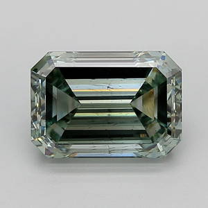 Loose Diamond - EMERALD 3.23ct Fancy Intense Green SI1
