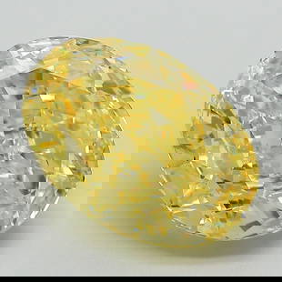 Loose Diamond - OVAL 6.28ct Fancy Vivid Yellow VS1: Loose Diamond - OVAL 6.28ct Fancy Vivid Yellow VS1 Source: This is a real non-mined Diamond that has been grown in a lab Shape: OVAL Carats: 6.28 Color: Fancy Vivid Yellow Certification: IGI Video: