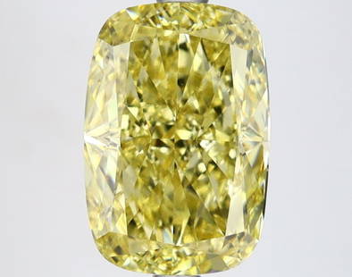 Loose Diamond - CUSHION MODIFIED 3.62ct Fancy Vivid Yellow VS1: Loose Diamond - CUSHION MODIFIED 3.62ct Fancy Vivid Yellow VS1 Source: This is a real non-mined Diamond that has been grown in a lab Shape: CUSHION MODIFIED Carats: 3.62 Color: Fancy Vivid Yellow