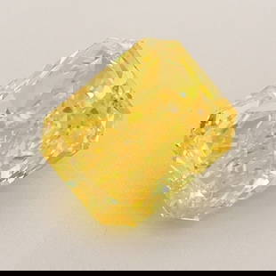 Loose Diamond - RADIANT 0.91ct Fancy Vivid Yellow VVS1: Loose Diamond - RADIANT 0.91ct Fancy Vivid Yellow VVS1 Source: This is a real non-mined Diamond that has been grown in a lab Shape: RADIANT Carats: 0.91 Color: Fancy Vivid Yellow Certification: IGI