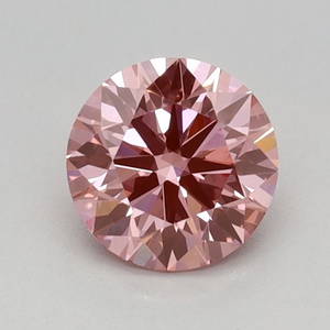 Ideal Loose Diamond - ROUND 0.58ct Fancy Vivid Pink VS1