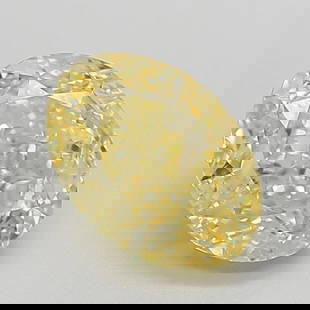 Loose Diamond - OVAL 2.08ct Fancy Vivid Yellow VS1: Loose Diamond - OVAL 2.08ct Fancy Vivid Yellow VS1 Source: This is a real non-mined Diamond that has been grown in a lab Shape: OVAL Carats: 2.08 Color: Fancy Vivid Yellow Certification: IGI Video: