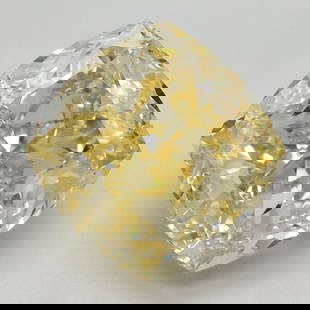 Loose Diamond - CUSHION MODIFIED 3.88ct Fancy Vivid Yellow VS1: Loose Diamond - CUSHION MODIFIED 3.88ct Fancy Vivid Yellow VS1 Source: This is a real non-mined Diamond that has been grown in a lab Shape: CUSHION MODIFIED Carats: 3.88 Color: Fancy Vivid Yellow