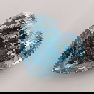 Loose Diamond - HEART 3.25ct Fancy Vivid Blue VVS2: Loose Diamond - HEART 3.25ct Fancy Vivid Blue VVS2 Source: This is a real non-mined Diamond that has been grown in a lab Shape: HEART Carats: 3.25 Color: Fancy Vivid Blue Certification: IGI Video: