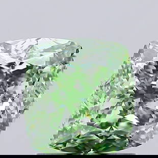 Loose Diamond - CUSHION MODIFIED 1.58ct Fancy Vivid Green IF: Loose Diamond - CUSHION MODIFIED 1.58ct Fancy Vivid Green IF Source: This is a real non-mined Diamond that has been grown in a lab Shape: CUSHION MODIFIED Carats: 1.58 Color: Fancy Vivid Green