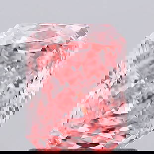 Loose Diamond - RADIANT 1.01ct Fancy Vivid Pink SI1: Loose Diamond - RADIANT 1.01ct Fancy Vivid Pink SI1 Source: This is a real non-mined Diamond that has been grown in a lab Shape: RADIANT Carats: 1.01 Color: Fancy Vivid Pink Certification: IGI