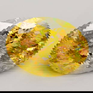 Loose Diamond - OVAL 4.02ct Fancy Vivid Yellow SI1: Loose Diamond - OVAL 4.02ct Fancy Vivid Yellow SI1 Source: This is a real non-mined Diamond that has been grown in a lab Shape: OVAL Carats: 4.02 Color: Fancy Vivid Yellow Certification: IGI Video:
