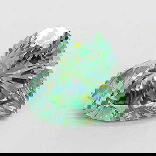 Loose Diamond - HEART 3.08ct Fancy Vivid Green VVS2: Loose Diamond - HEART 3.08ct Fancy Vivid Green VVS2 Source: This is a real non-mined Diamond that has been grown in a lab Shape: HEART Carats: 3.08 Color: Fancy Vivid Green Certification: IGI Video: