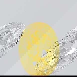 Loose Diamond - OVAL 1.08ct Fancy Vivid Yellow VVS2: Loose Diamond - OVAL 1.08ct Fancy Vivid Yellow VVS2 Source: This is a real non-mined Diamond that has been grown in a lab Shape: OVAL Carats: 1.08 Color: Fancy Vivid Yellow Certification: IGI Video: