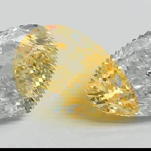 Loose Diamond - PEAR 3.01ct Fancy Vivid Yellow VVS2: Loose Diamond - PEAR 3.01ct Fancy Vivid Yellow VVS2 Source: This is a real non-mined Diamond that has been grown in a lab Shape: PEAR Carats: 3.01 Color: Fancy Vivid Yellow Certification: IGI Video: