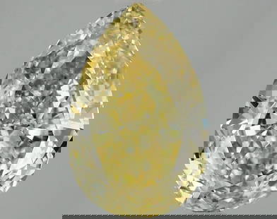 Loose Diamond - PEAR 3.04ct Fancy Vivid Yellow VVS2: Loose Diamond - PEAR 3.04ct Fancy Vivid Yellow VVS2 Source: This is a real non-mined Diamond that has been grown in a lab Shape: PEAR Carats: 3.04 Color: Fancy Vivid Yellow Certification: IGI Video: