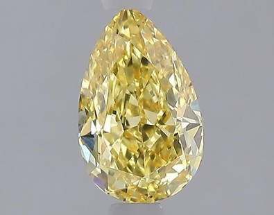 Loose Diamond - PEAR 1.08ct Fancy Vivid Yellow VVS2: Loose Diamond - PEAR 1.08ct Fancy Vivid Yellow VVS2 Source: This is a real non-mined Diamond that has been grown in a lab Shape: PEAR Carats: 1.08 Color: Fancy Vivid Yellow Certification: IGI Video: