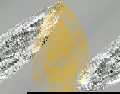 Loose Diamond - PEAR 4.09ct Fancy Vivid Yellow VVS2: Loose Diamond - PEAR 4.09ct Fancy Vivid Yellow VVS2 Source: This is a real non-mined Diamond that has been grown in a lab Shape: PEAR Carats: 4.09 Color: Fancy Vivid Yellow Certification: IGI Video: