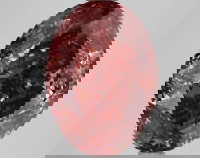 Loose Diamond - OVAL 3.87ct Fancy Vivid Brownish Pink VVS2: Loose Diamond - OVAL 3.87ct Fancy Vivid Brownish Pink VVS2 Source: This is a real non-mined Diamond that has been grown in a lab Shape: OVAL Carats: 3.87 Color: Fancy Vivid Brownish Pink