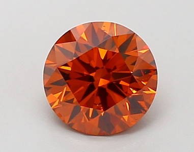 Ideal Loose Diamond - ROUND 0.94ct Fancy Vivid Orange SI1