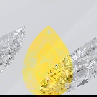 Loose Diamond - PEAR 1.04ct Fancy Vivid Yellow VVS2: Loose Diamond - PEAR 1.04ct Fancy Vivid Yellow VVS2 Source: This is a real non-mined Diamond that has been grown in a lab Shape: PEAR Carats: 1.04 Color: Fancy Vivid Yellow Certification: IGI Video: