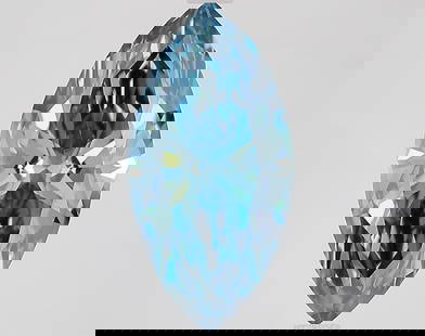 Loose Diamond - MARQUISE 3.17ct Fancy Vivid Blue VS1: Loose Diamond - MARQUISE 3.17ct Fancy Vivid Blue VS1 Source: This is a real non-mined Diamond that has been grown in a lab Shape: MARQUISE Carats: 3.17 Color: Fancy Vivid Blue Certification: IGI