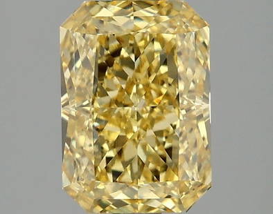 Loose Diamond - RADIANT 2.1ct Fancy Vivid Yellow VS1: Loose Diamond - RADIANT 2.1ct Fancy Vivid Yellow VS1 Source: This is a real non-mined Diamond that has been grown in a lab Shape: RADIANT Carats: 2.1 Color: Fancy Vivid Yellow Certification: IGI Video