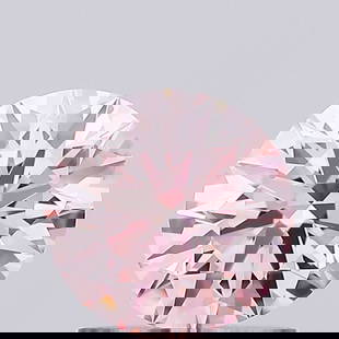 Ideal Loose Diamond - ROUND 1.06ct Fancy Vivid Pink VS1: Ideal Loose Diamond - ROUND 1.06ct Fancy Vivid Pink VS1 Source: This is a real non-mined Diamond that has been grown in a lab Shape: ROUND Carats: 1.06 Color: Fancy Vivid Pink Certification: IGI Video