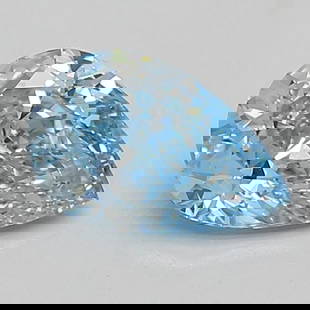 Loose Diamond - PEAR 1.5ct Fancy Vivid Blue VS1: Loose Diamond - PEAR 1.5ct Fancy Vivid Blue VS1 Source: This is a real non-mined Diamond that has been grown in a lab Shape: PEAR Carats: 1.5 Color: Fancy Vivid Blue Certification: IGI Video: