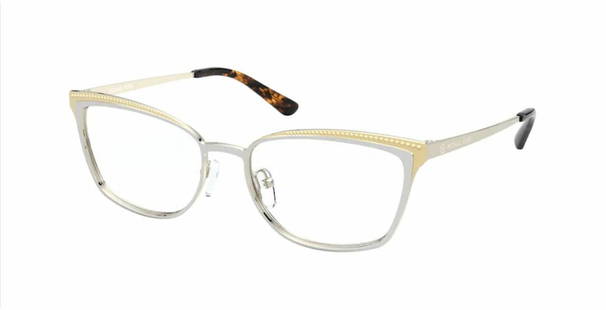 Michael Kors MK3038 1153 Gold Rectangle Women's Eyeglasses: Michael Kors MK3038 1153 Gold Rectangle Women's Eyeglasses Elevate your eyewear collection with these stylish MICHAEL KORS MK3038 1153 eyeglasses. Featuring a striking gold frame with a classic