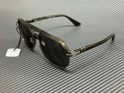 Persol PO3328S Smoke Black Polarized Sunglasses 55mm: Persol PO3328S Smoke Black Polarized Sunglasses 55mm Discover the sleek design of these Persol PO3328S sunglasses, featuring a stylish smoke frame. These sunglasses are equipped with polarized