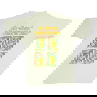 1993 Velvet Underground Vintage Tour Shirt White 50/50 Poly Cotton: 1993 Velvet Underground Vintage Tour Shirt White 50/50 Poly Cotton This original vintage 1993 Velvet Underground Tour Shirt is a must-have for fans and collectors. Featuring striking front and back