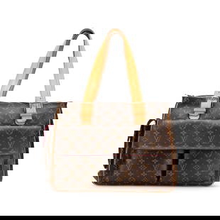 Louis Vuitton Monogram Multipli Cite Canvas Bag with Vachetta Trim: Louis Vuitton Monogram Multipli Cite Canvas Bag with Vachetta Trim The Louis Vuitton Monogram Multipli Cite is a stylish and practical bag crafted from durable monogram canvas with vachetta leather
