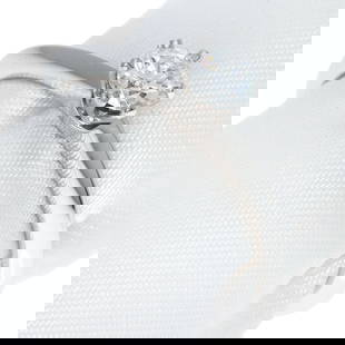 Tiffany & Co. Platinum Diamond Band Ring 0.24 ct for Women: Tiffany & Co. Platinum Diamond Band Ring 0.24 ct for Women This exquisite Tiffany diamond band ring is crafted from premium platinum (PT950) and features a stunning diamond weighing 0.24 ct.