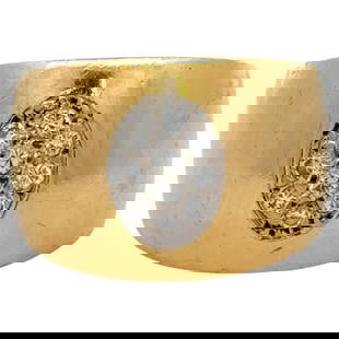 Harbor Diamonds 18K Yellow Gold Wide Diamond Band Ring 0.40 Carats 15.1mm Size 6.75: Harbor Diamonds 18K Yellow Gold Wide Diamond Band Ring 0.40 Carats 15.1mm Size 6.75 This stunning ring features a contemporary design crafted from 18 karat yellow gold and showcases 10 round
