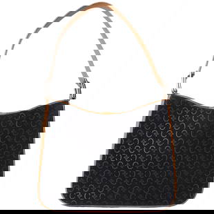 Celine C-Blason Black Suede Shoulder Bag 21cm x 29cm x 6.5cm: Celine C-Blason Black Suede Shoulder Bag 21cm x 29cm x 6.5cm Introducing the CELINE C-Blason Bag, a stylish shoulder bag designed specifically for women. Crafted from high-quality black suede, this